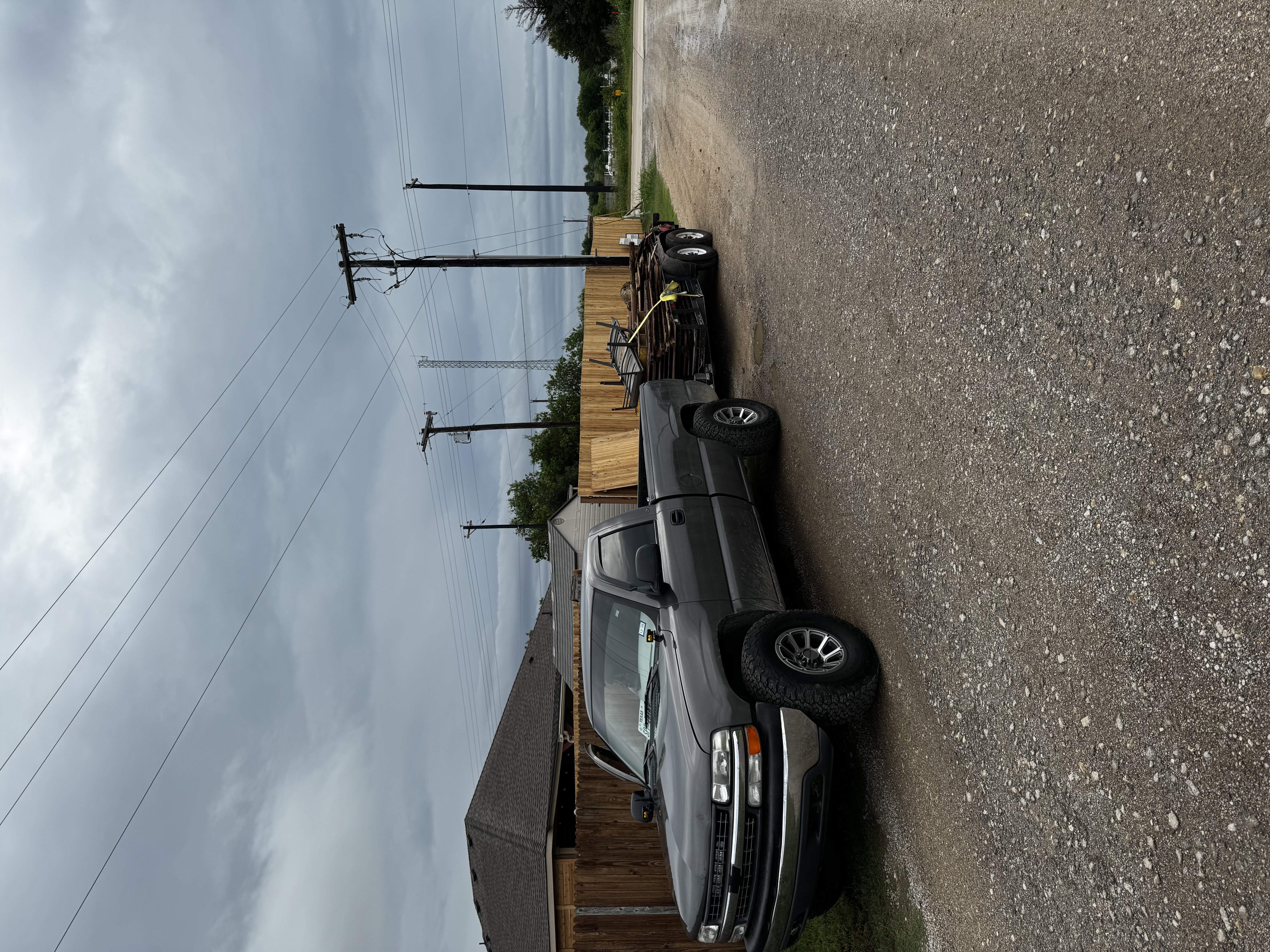 The WR crew's trailer loaded up on a North Texas hauling job